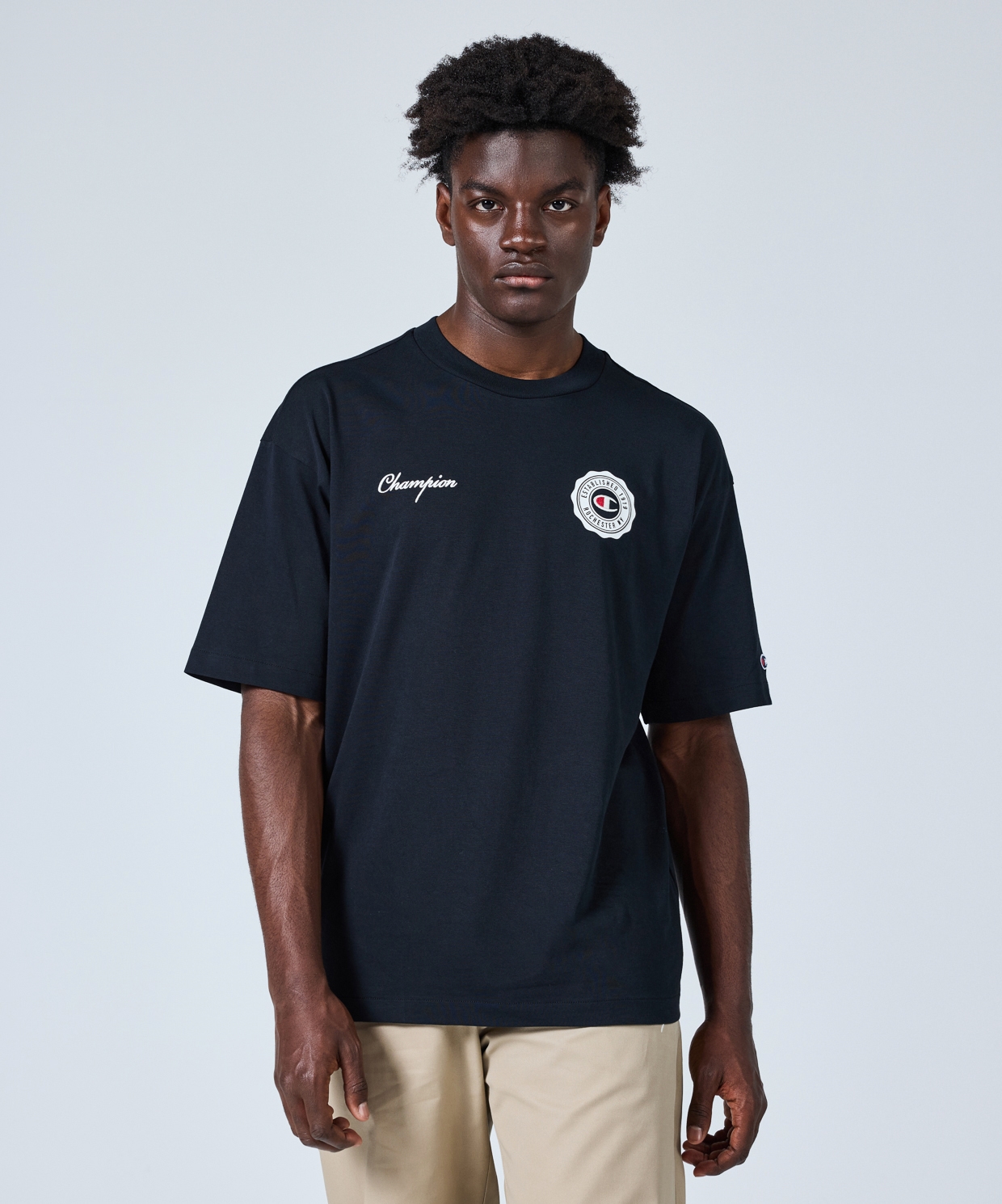 Champion -T-shirt ras du cou Champion – Noir