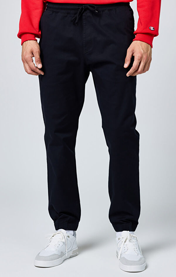 Champion -Pantalon à revers élastiques pour librairie – Noir