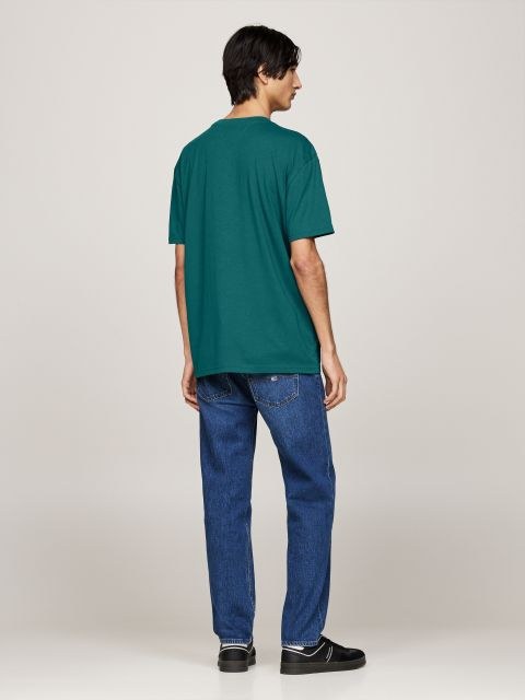 Tommy Jeans – Camiseta Tommy Jeans Firma Tommy – vert