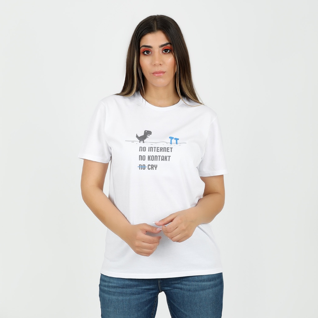 KONTAKT – T-shirt unisexe manches courtes – NO INTERNET