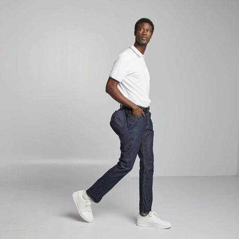 Kiabi Homme – Polo en piqué  de coton BLANC