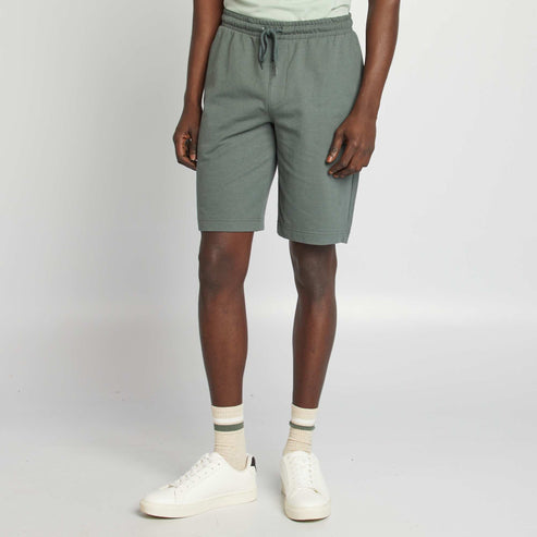 Kiabi Homme – Short de sport style jogger VERT FONCé