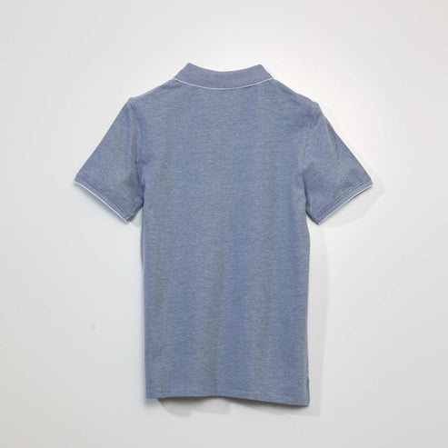 Kiabi Homme – Polo en piqué de coton – Blue