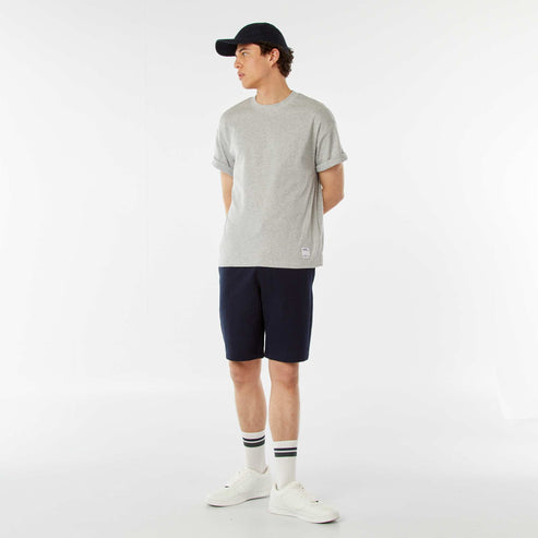 Kiabi – T-shirt col rond en coton GRIS