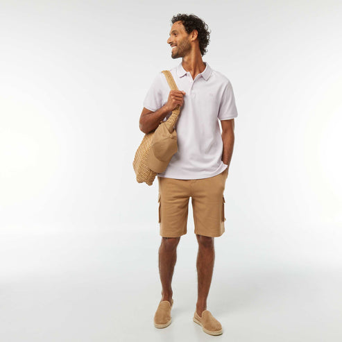 Kiabi – Polo en piqué  de coton VIOLET