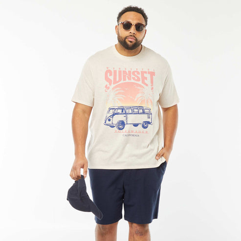 Kiabi – Bermuda en molleton léger BLEU