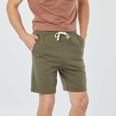 Kiabi – Bermuda en molleton léger KAKI