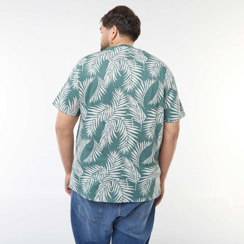 Kiabi – T-shirt manches courtes à motif VERT