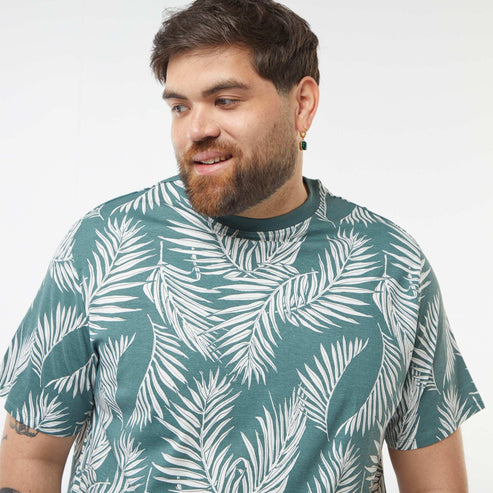 Kiabi – T-shirt manches courtes à motif VERT