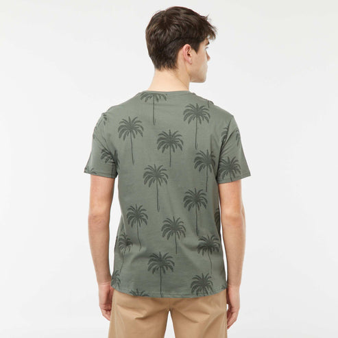 Kiabi – Tee-shirt imprimé palmiers VERT