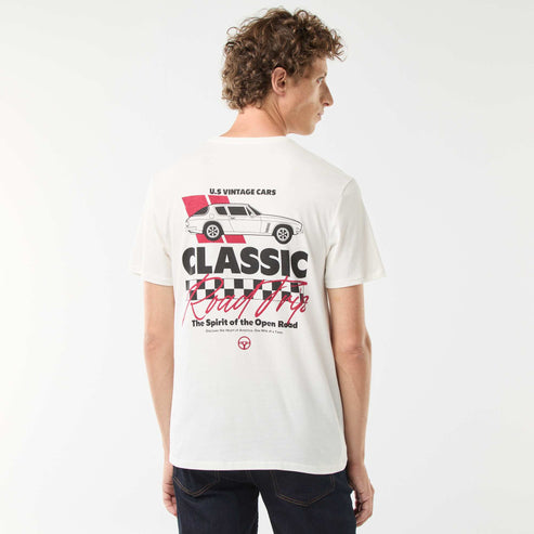 Kiabi – Tee-shirt manches courtes imprimé SNOWCAR