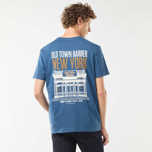 Kiabi – Tee-shirt manches courtes imprimé BLEU