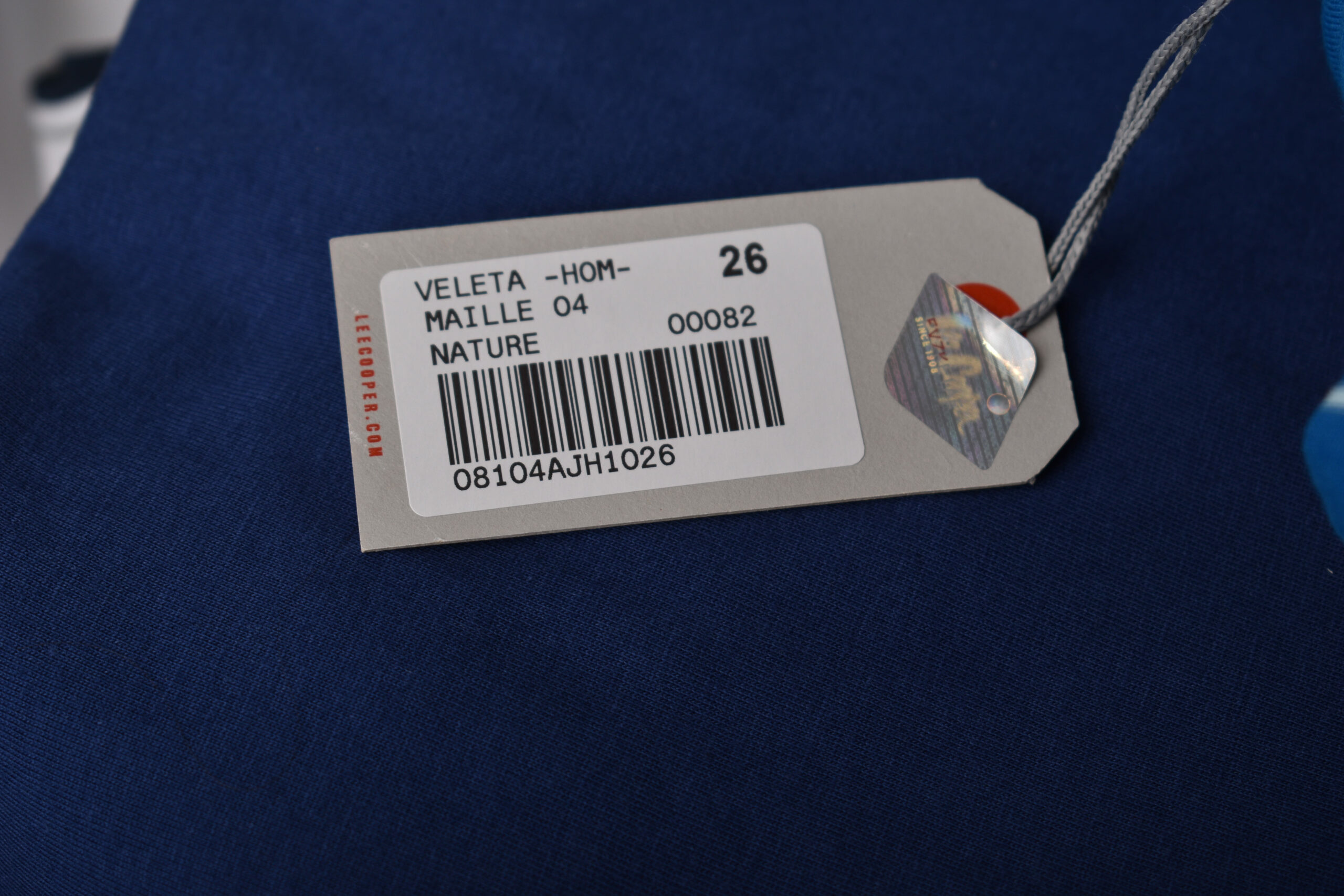 Lee Cooper – Polo manches courtesMAILLE-04 VELETA HOM NAT.