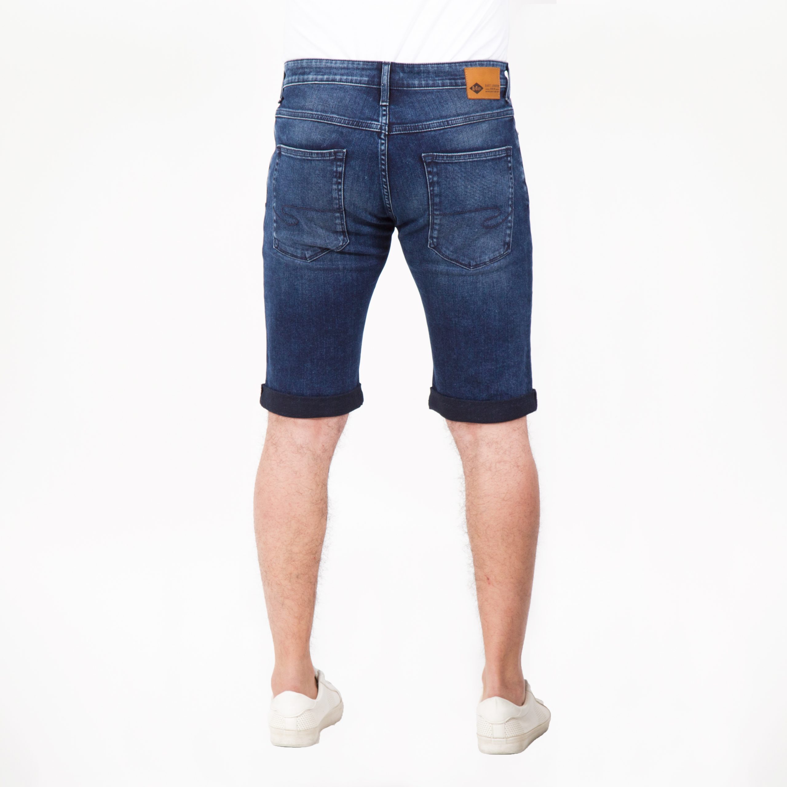 Lee Cooper – Shorts jeans – Bleu foncé