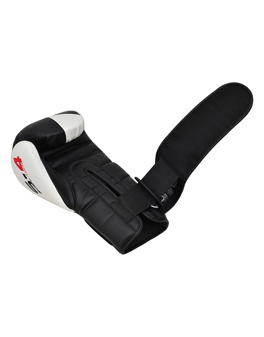 RDX – Gants de boxe en cuir S4  – Noir
