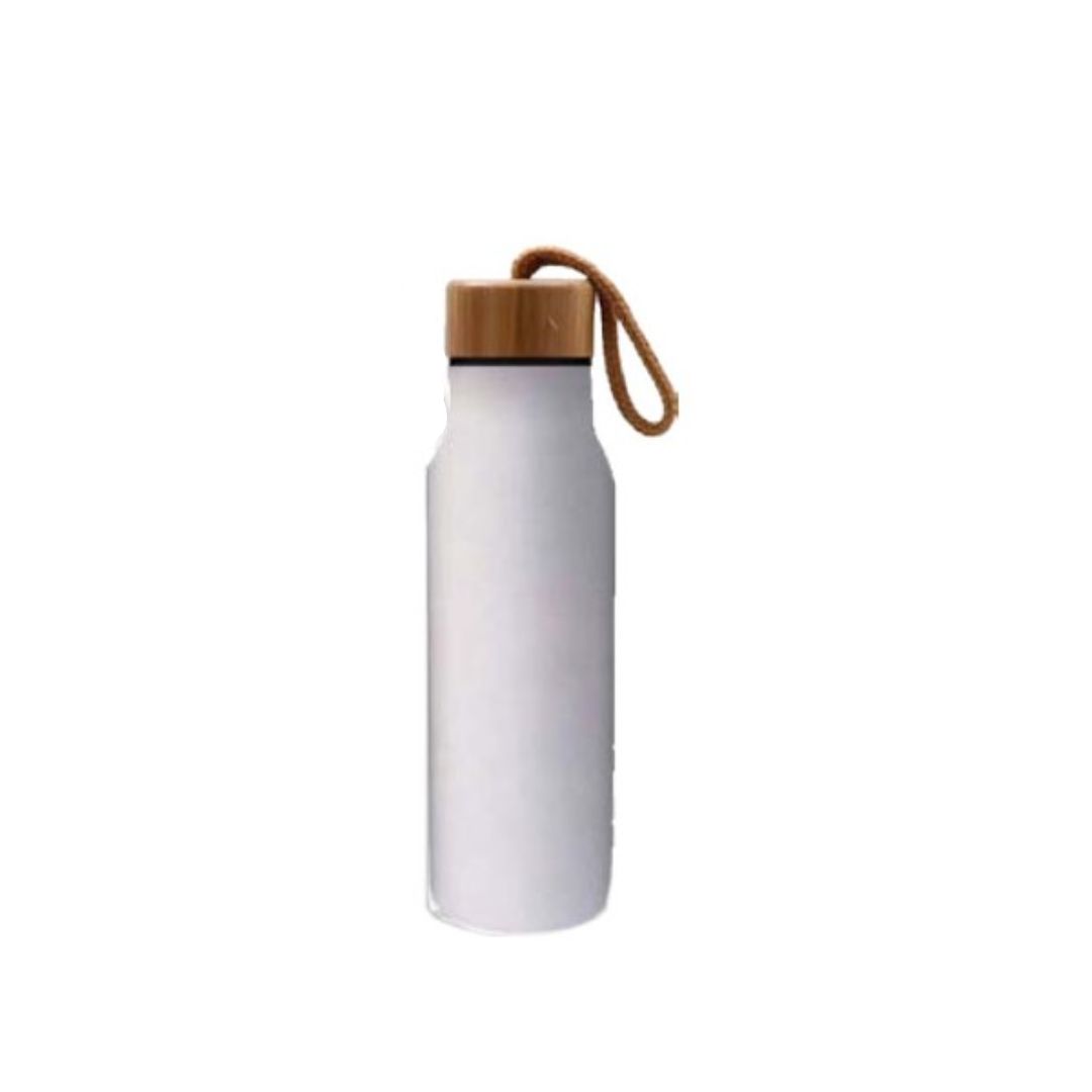 NEST – Gourde Isotherme Bamboo 500 Ml – blanc