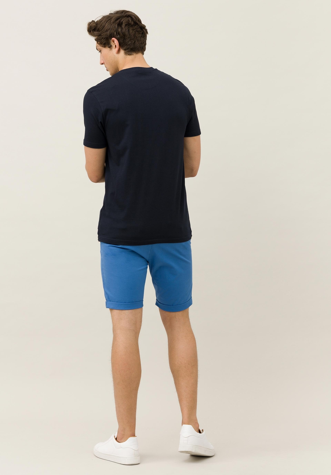 Tiffosi Homme – Bermuda chino coupe slim – Bleu