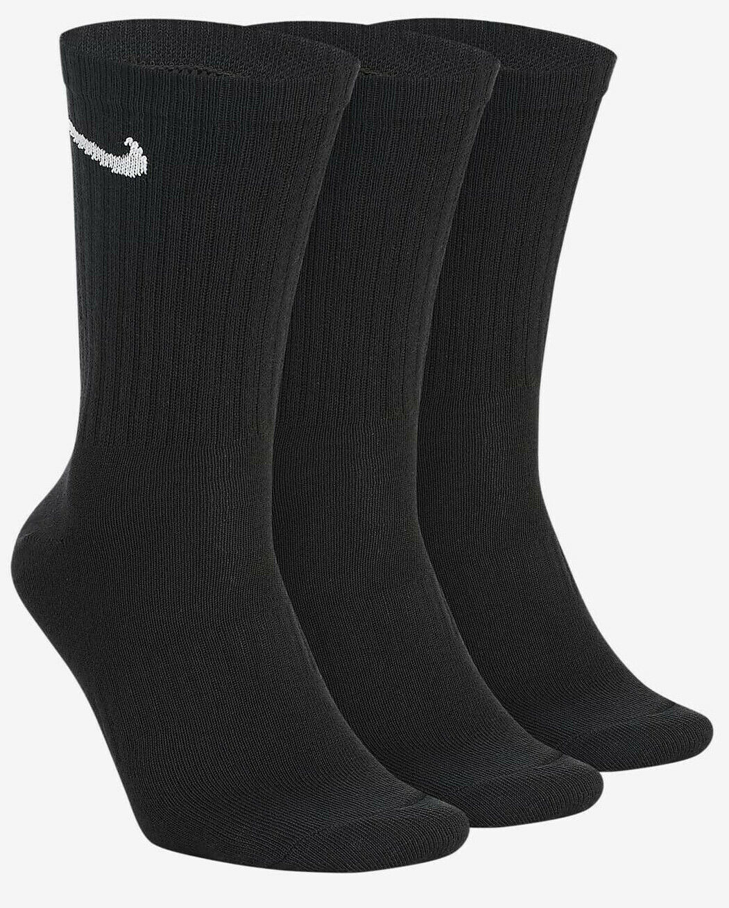 NIKE Homme – Chaussettes Nike Everyday Cushion Crew pour Homme Noir, Lot de 3