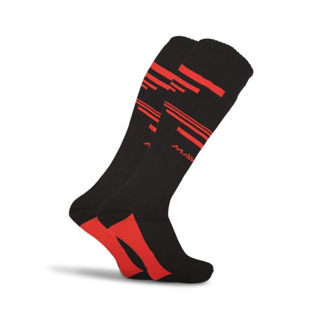 MAYOR – Chaussettes En Coton – Noir et rouge