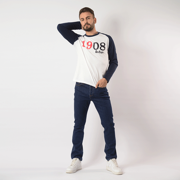 Lee Cooper Homme  – Maille-01 Diaz Hom Nat. – Blanc