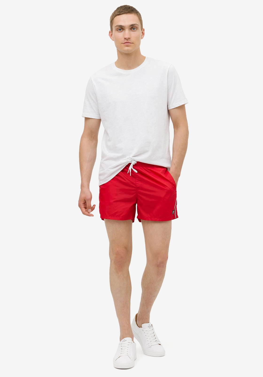 TIFFOSI Homme –  Maillot de bain basique – Rouge