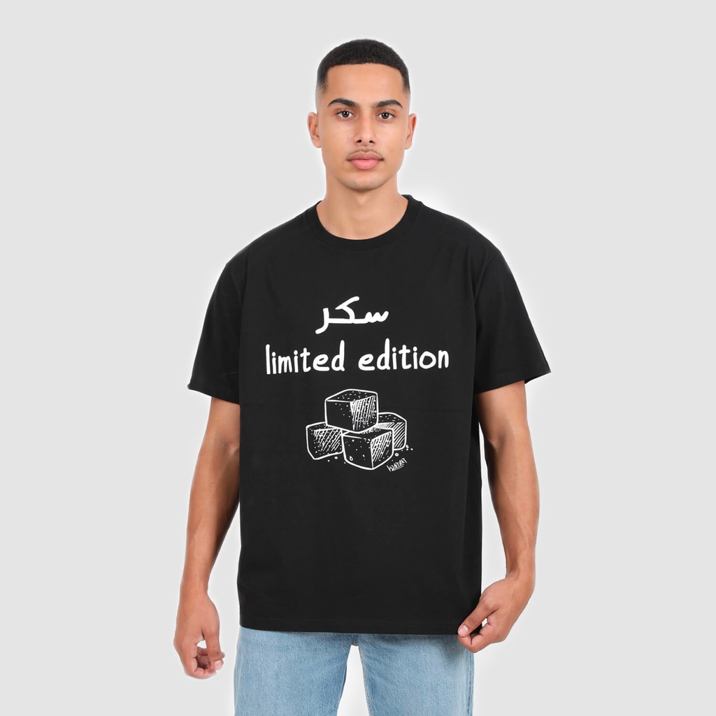 KONTAKT – T-shirt unisexe manches courtes oversized LIMITED EDITION – Noir.