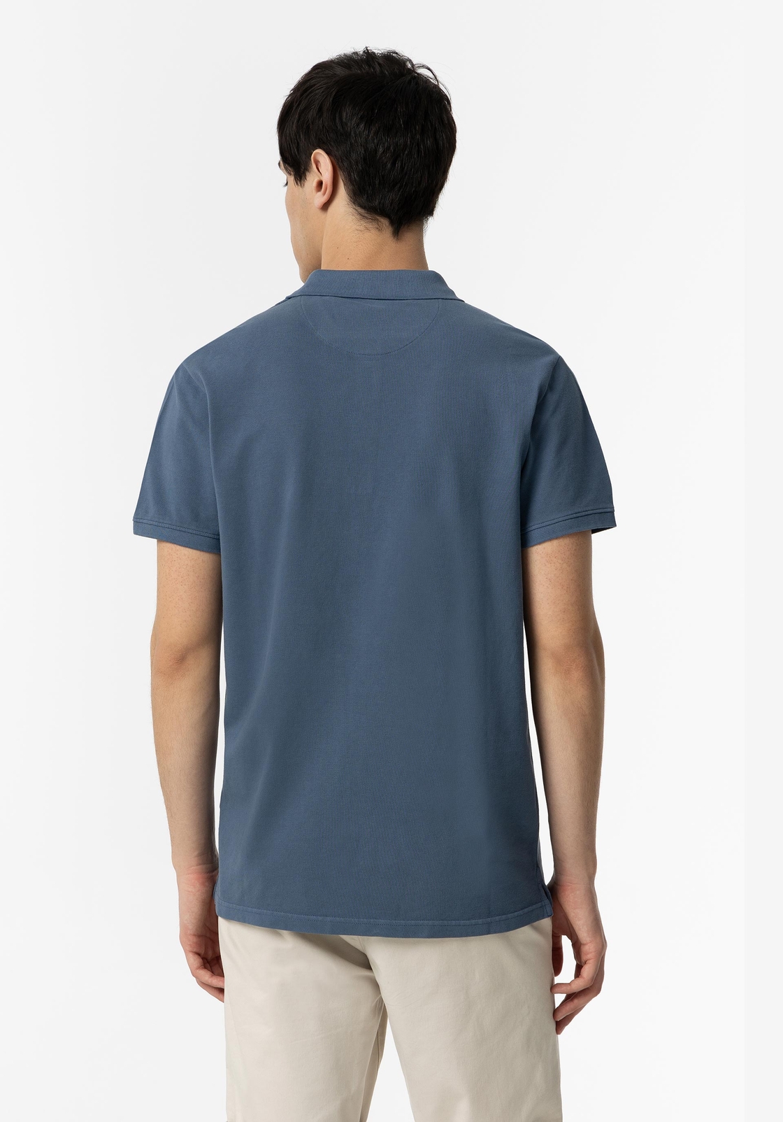 Tiffosi Homme – Polo à manches courtes Bleu pétrole