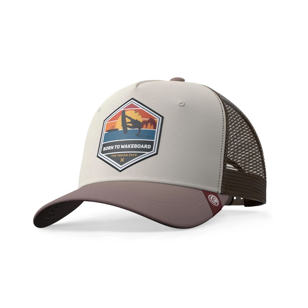 THE INDIAN FACE – Casquettes Born To Wakeboard – Marron