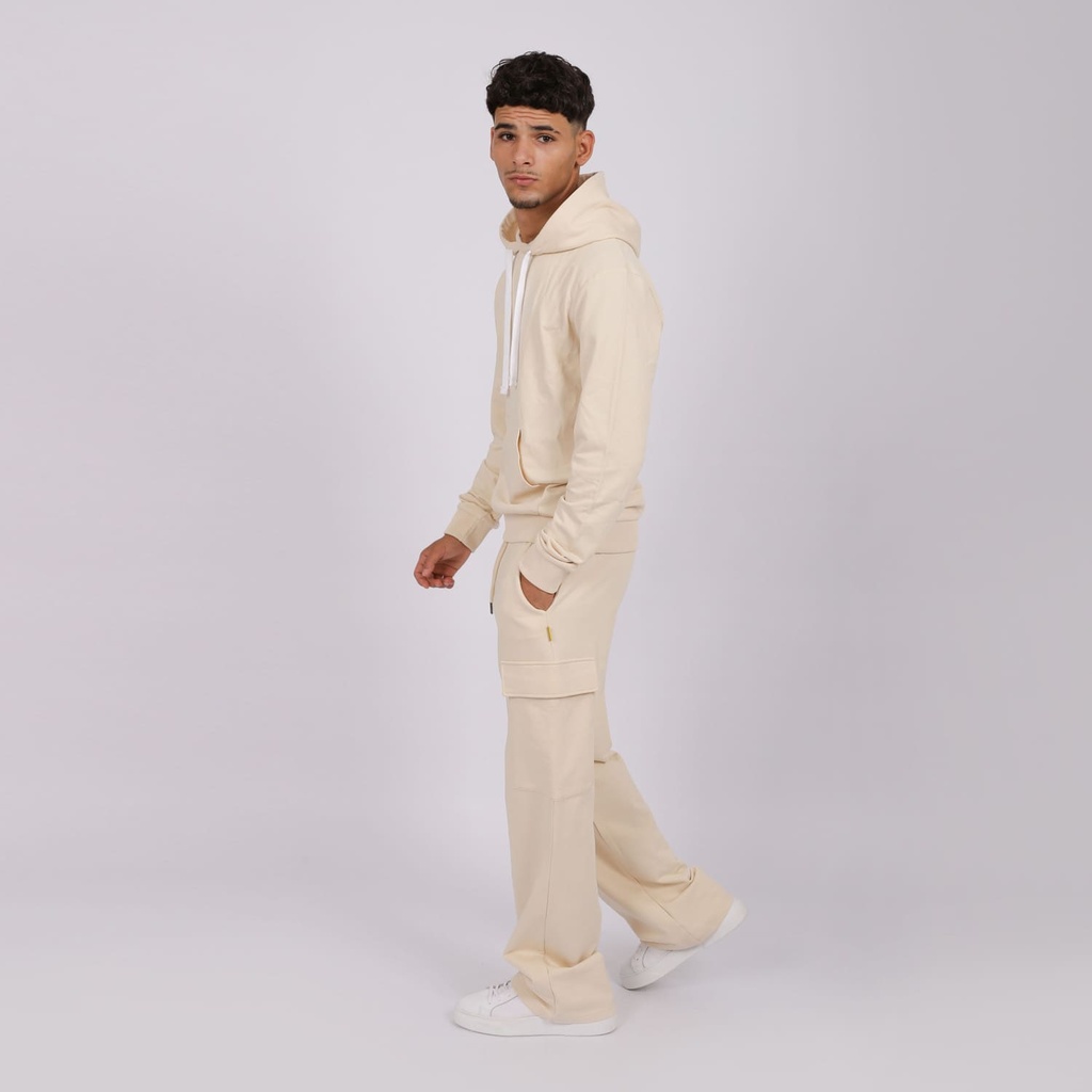 Kontakt Homme – Jogger cargo homme jambes droite – Beige