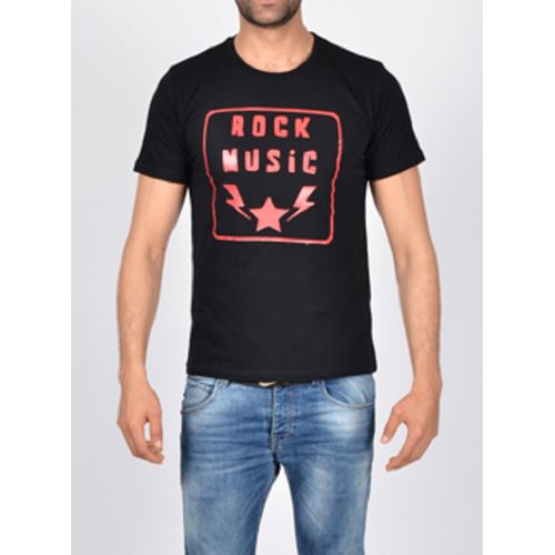 Zoom Fashion Homme – T-shirt Rock Music – Noir