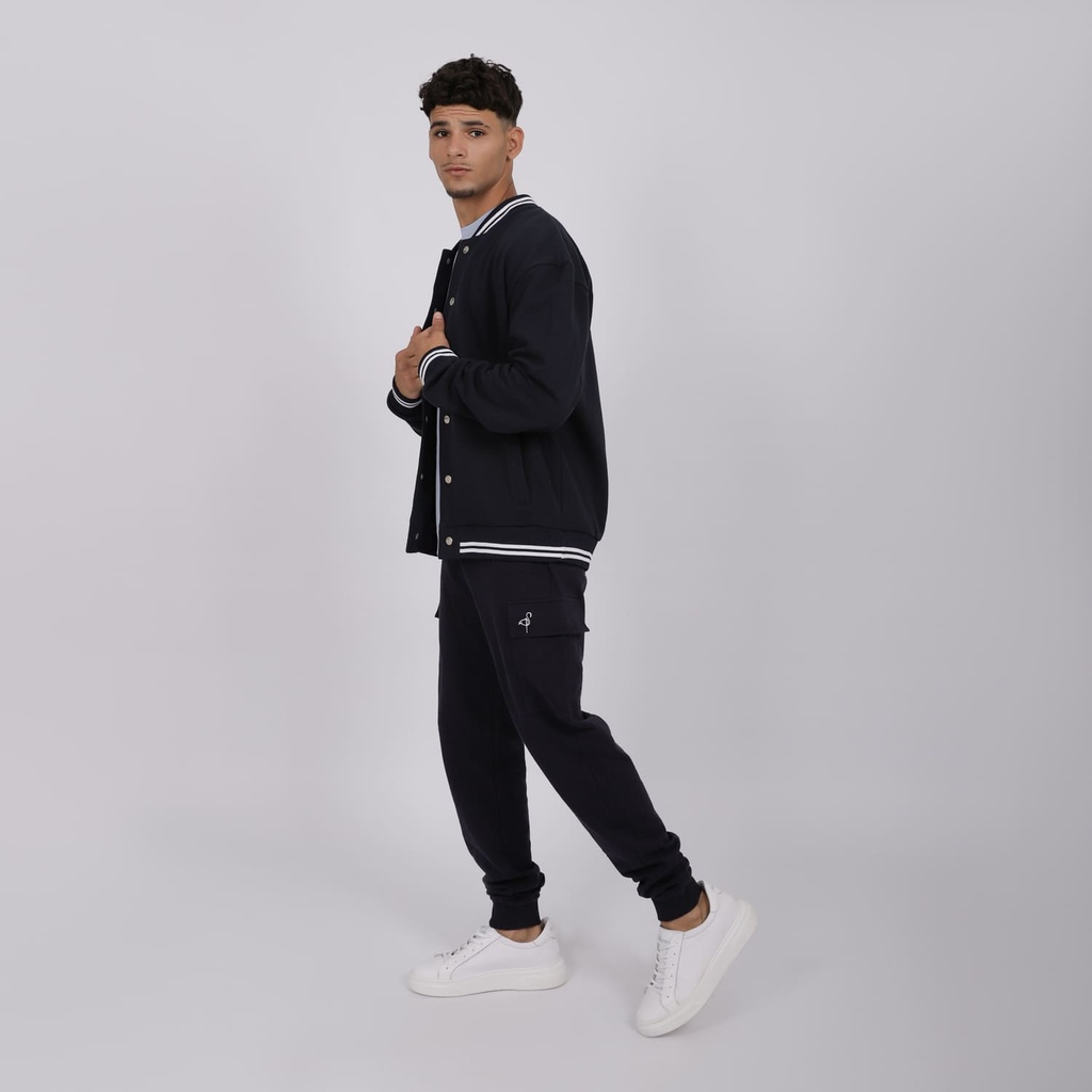 Kontakt Homme – Bombers homme avec broderie – Bleu Marine