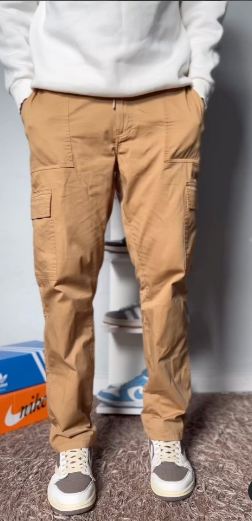 JEANZ Homme – Pantalon Cargo – Taille élastiqué -Bronze