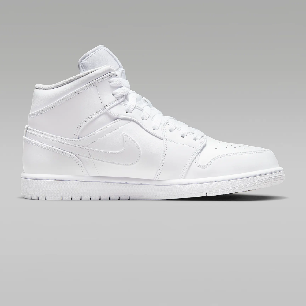 Nike Homme – baskets mi-montantes Air Jordan 1 – Blanc