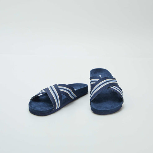 Kiabi Homme – Mules avec brides croisées BLEU