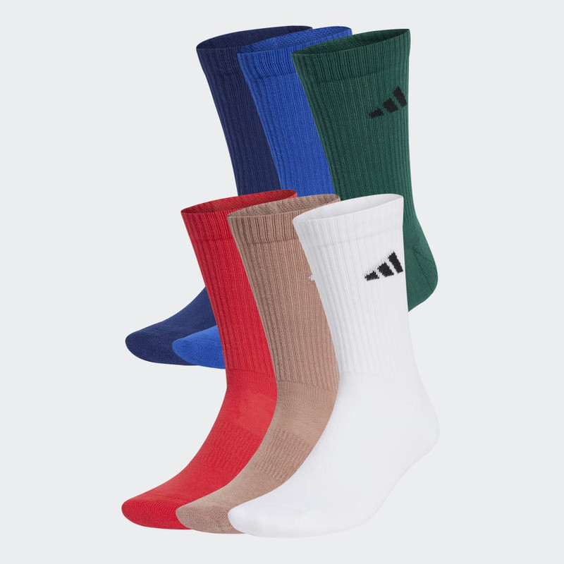 ADIDAS – Chaussettes matelassées mi-mollet (6 paires)