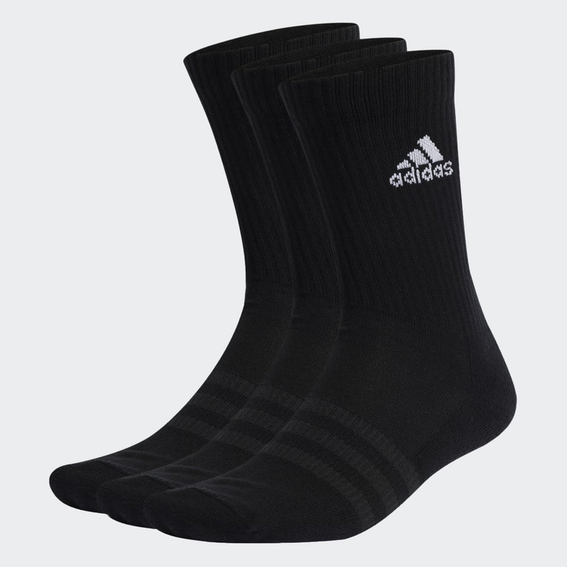 ADIDAS – Chaussettes matelassées (3 paires) – Noir