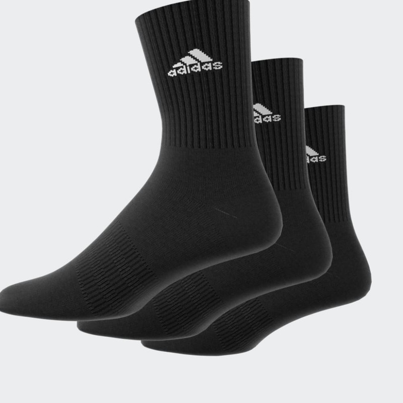ADIDAS – Chaussettes matelassées (3 paires) – Noir