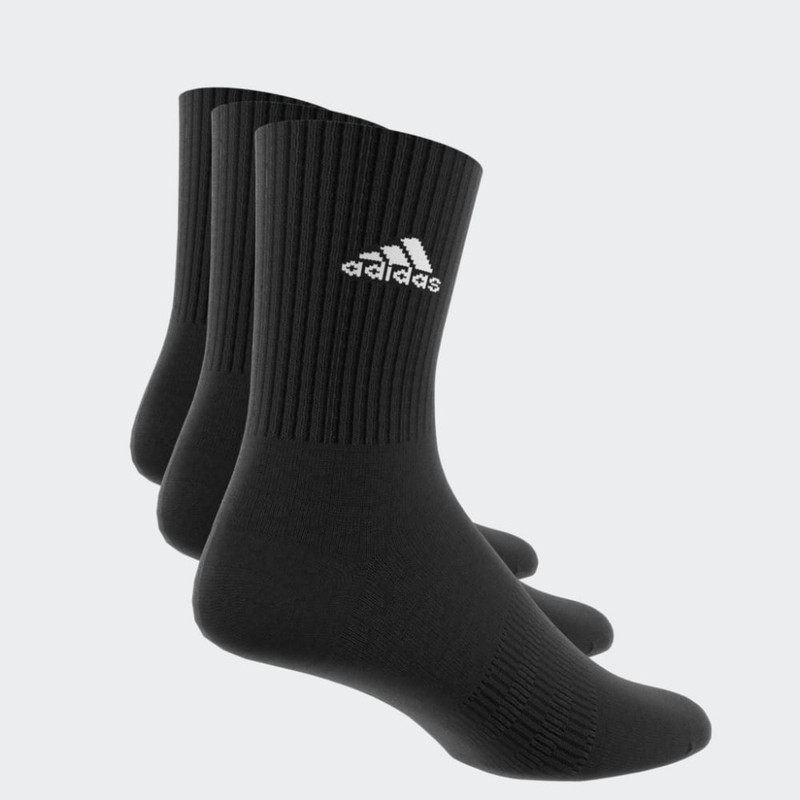 ADIDAS – Chaussettes matelassées (3 paires) – Noir