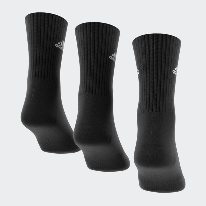 ADIDAS – Chaussettes matelassées (3 paires) – Noir