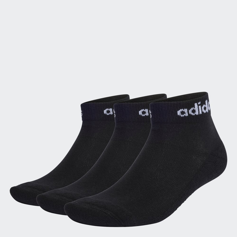 ADIDAS – Socquettes Think Linear (3 paires) – Noir
