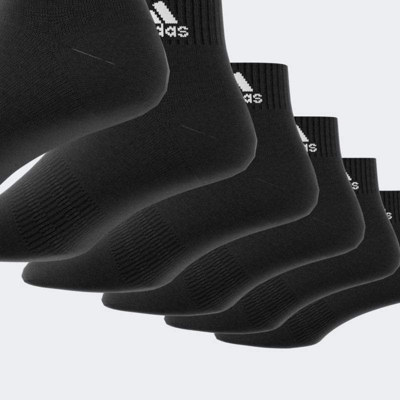 ADIDAS – Socquettes matelassées Sportswear (6 paires) – Noir