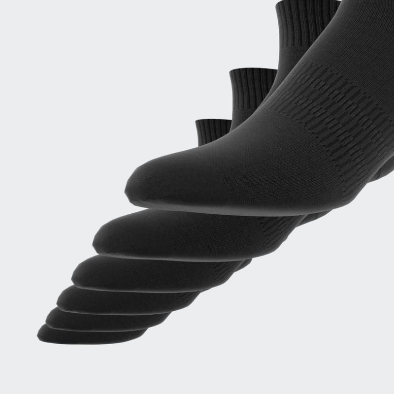 ADIDAS – Socquettes matelassées Sportswear (6 paires) – Noir