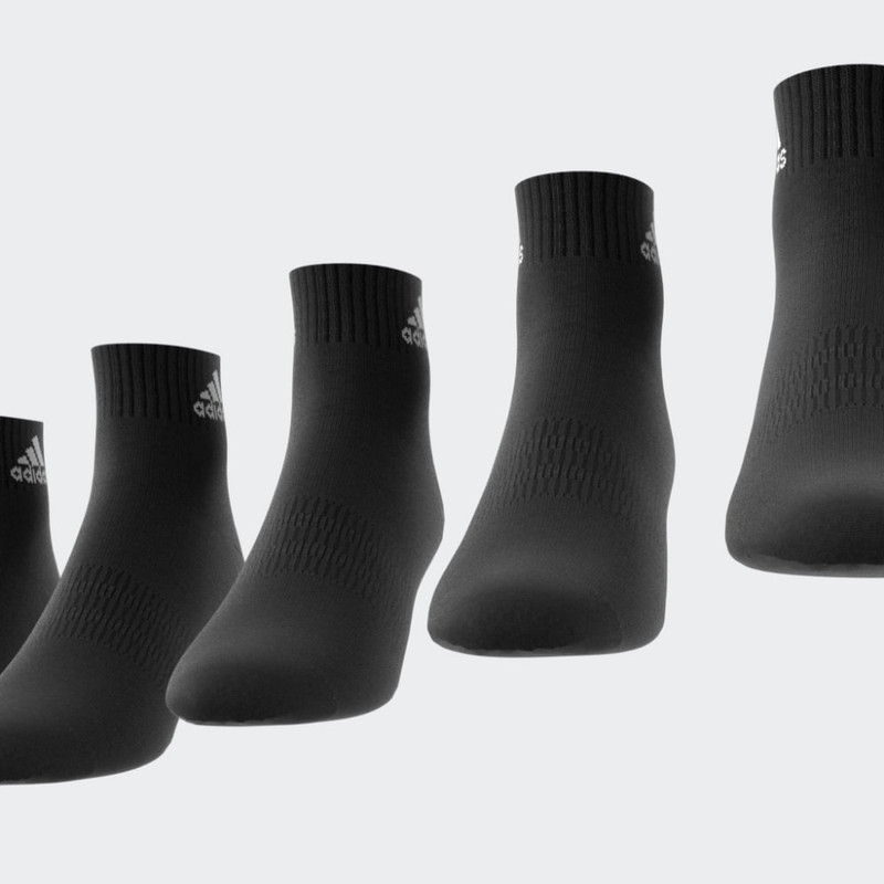 ADIDAS – Socquettes matelassées Sportswear (6 paires) – Noir