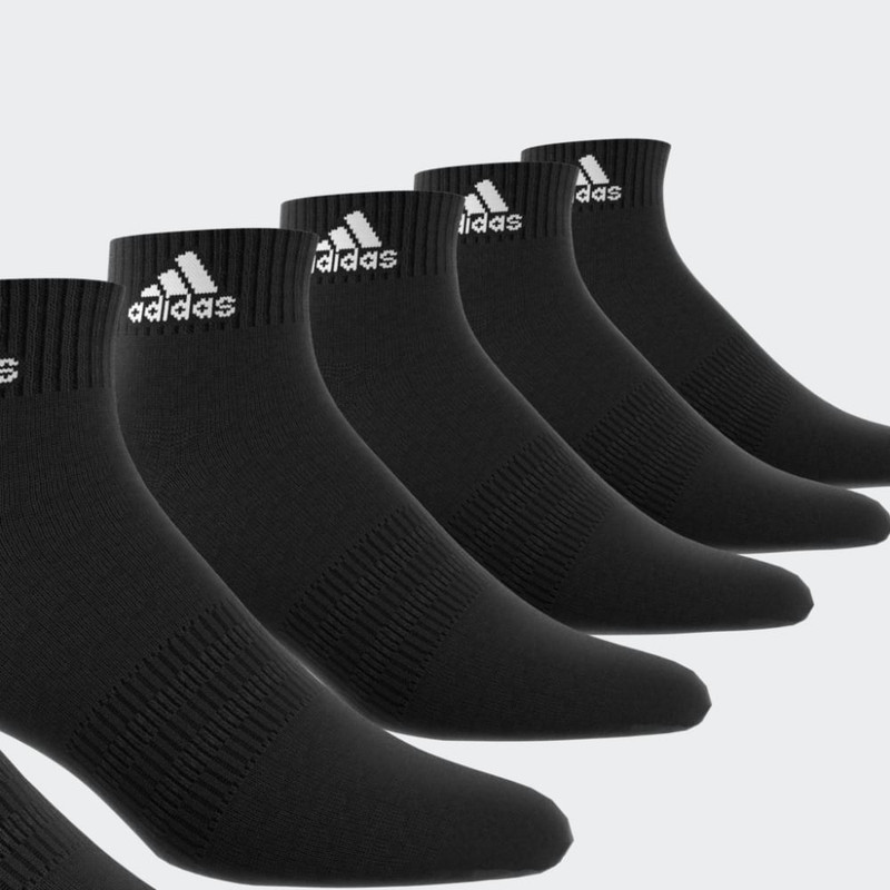 ADIDAS – Socquettes matelassées Sportswear (6 paires) – Noir
