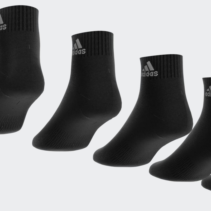 ADIDAS – Socquettes matelassées Sportswear (6 paires) – Noir