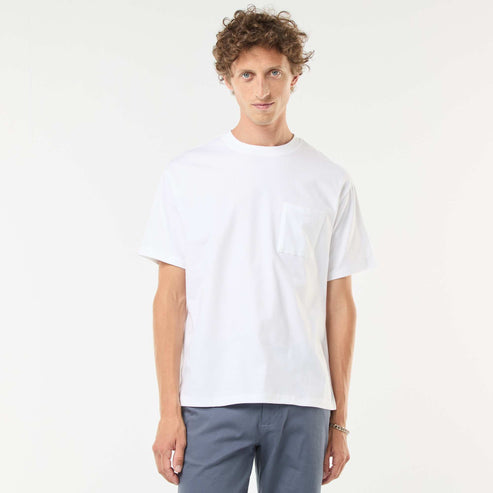 Kiabi – T-shirt en maille jersey manches courtes BLANC