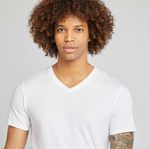 Kiabi – Tee-shirt regular stretch BLANC
