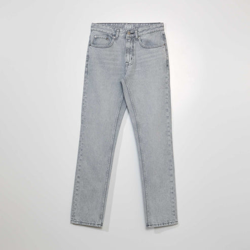 Kiabi – Jean droit – L32 GRIS CLAIR