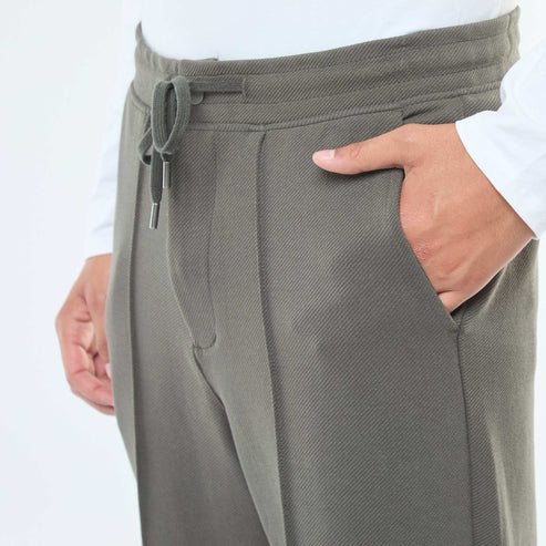 Kiabi – Jogging en maille piquée uni KAKI