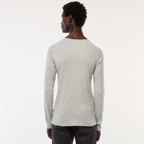 Kiabi – Tee-shirts basiques unis à manches longues GRIS